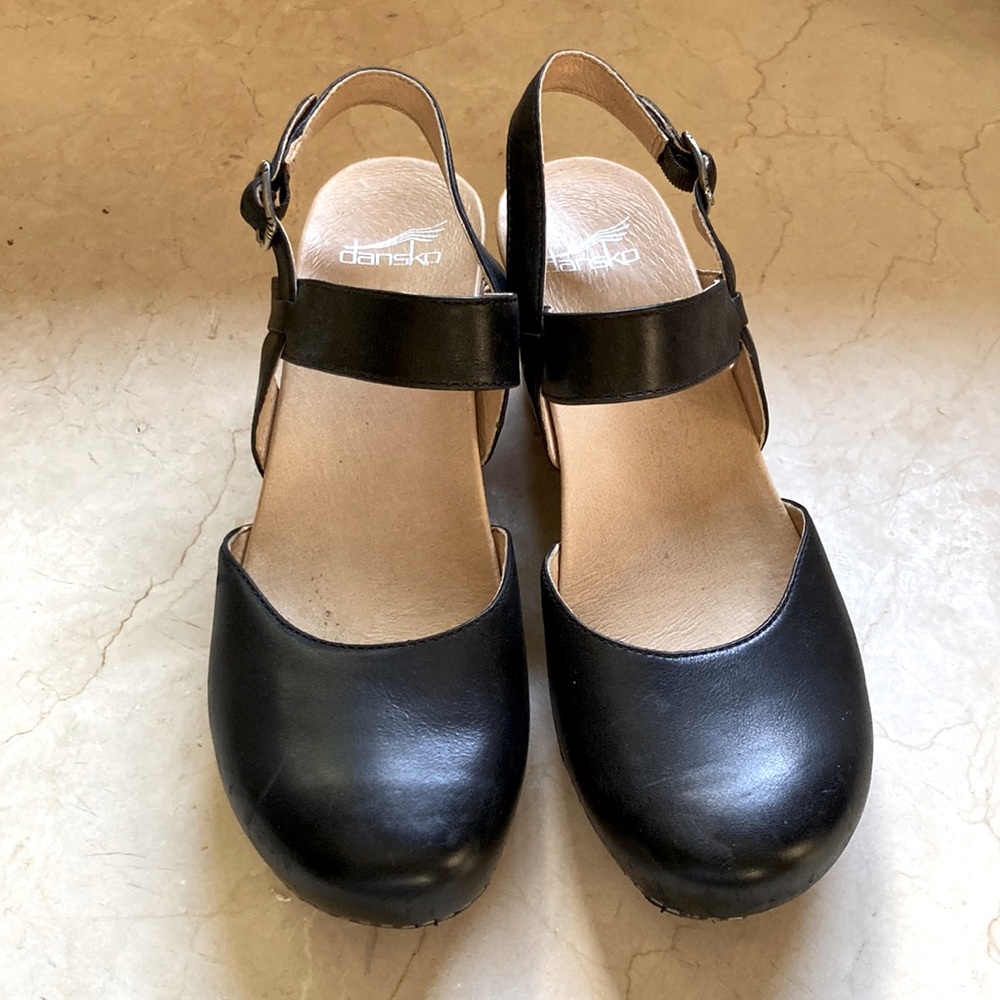Leather Black Dansko Sandals 40 Sam